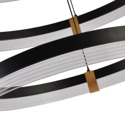 Sklep Kaja Duża, efektowna lampa na antresolę LP-0407/3P BK PLUM | Kaja Online