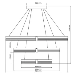 Sklep Kaja Duża, efektowna lampa na antresolę LP-0407/3P BK PLUM | Kaja Online