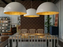 Sklep Kaja Duża, kopułowa lampa wisząca do salonu SIG 30127 z serii SFERA 90 B/ZŁ Discount