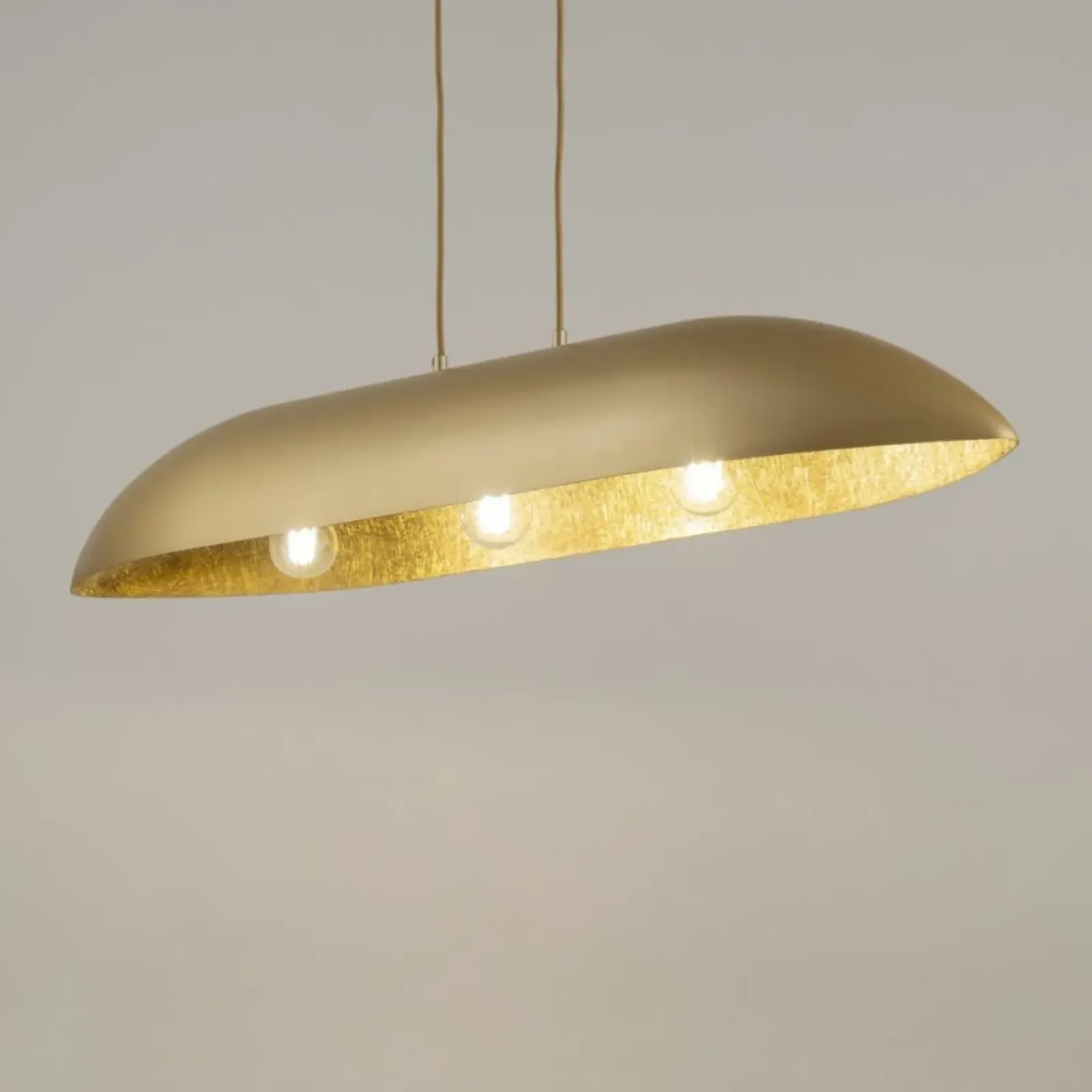 Sklep Kaja Duża, kopułowa lampa wisząca do salonu SIG 40640 GONDOLA | Kaja złoty Flash Sale