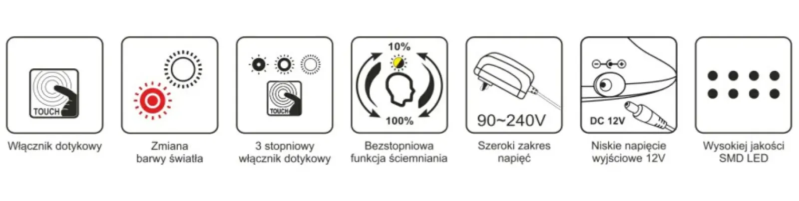 Sklep Kaja Duża, kreślarska lampa biurkowa, LED 12W K-BL1321 GRAFIT z serii ARES* Lampki Biurkowe|Lampy Led