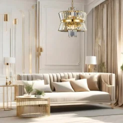 Sklep Kaja Duża, kryształowa lampa wisząca w stylu glamour ML0405 AURELIA | Kaja Flash Sale