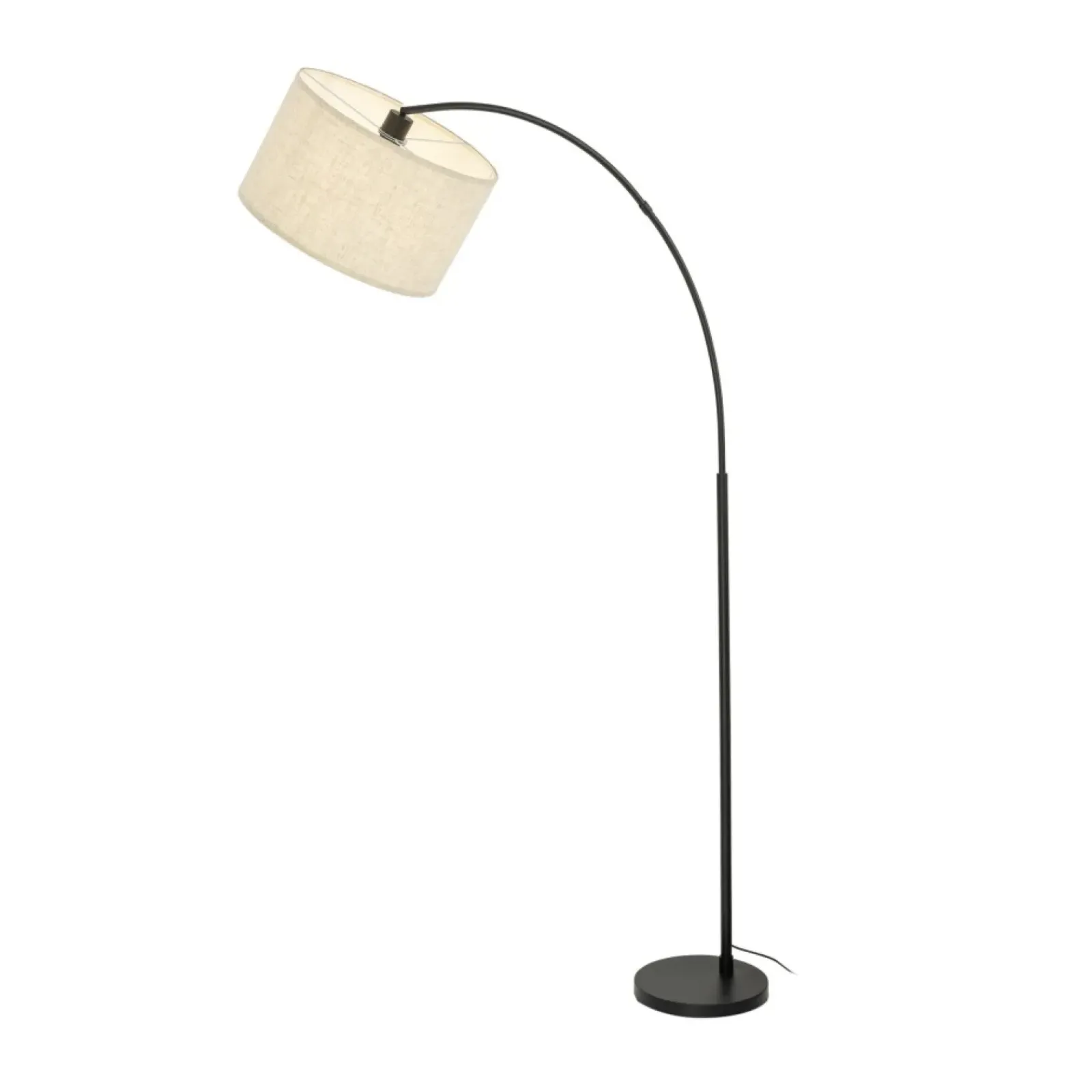Sklep Kaja Duża lampa podłogowa w kształcie łuku TK 16023 ZENITH LINEN | Kaja* Lampy Podłogowe Z Abażurem|Tradycyjne Lampy Podłogowe