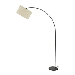 Sklep Kaja Duża lampa podłogowa w kształcie łuku TK 16023 ZENITH LINEN | Kaja* Lampy Podłogowe Z Abażurem|Tradycyjne Lampy Podłogowe