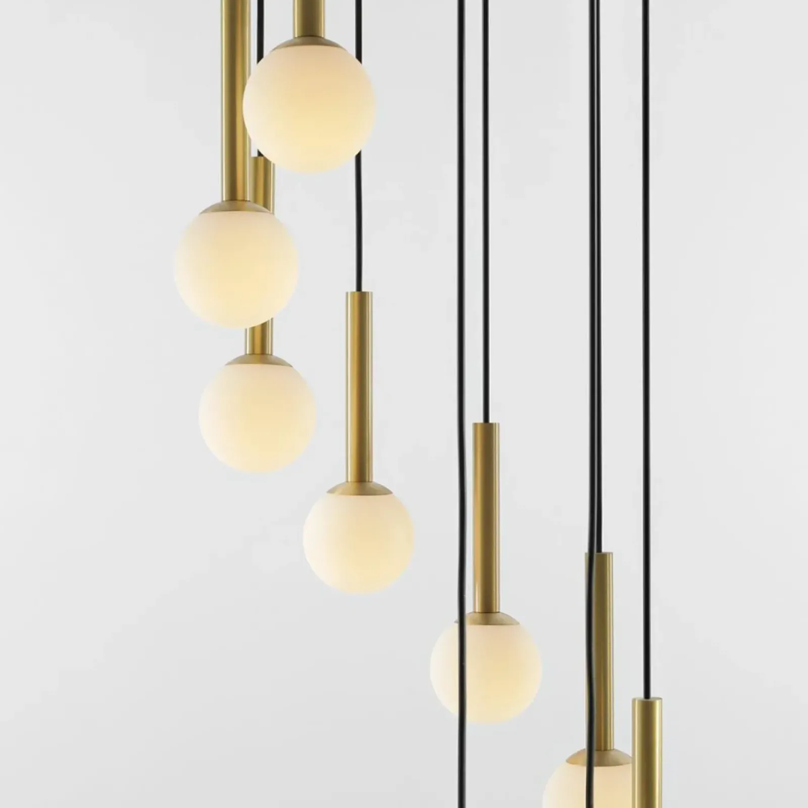 Sklep Kaja Duża lampa sufitowa z kaskadą okrągłych kloszy 1103N1 z serii RIU Zadzwońporabattel.783200183(8-16)/mailsklep@kaja.com.pl Hot