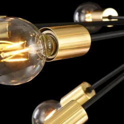 Sklep Kaja Duża lampa wisząca bez kloszy T546PL-18B JACKSON | Kaja Oświetlenie czarny Best Sale