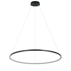 Sklep Kaja Duża lampa wisząca, koło LED ⌀80cm LP-909/1P L BK CCT RING | Kaja Cheap