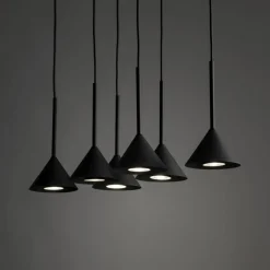 Sklep Kaja Duża lampa wisząca nad wyspę kuchenną TK 10306 CONO BLACK MINI | Kaja Best Sale