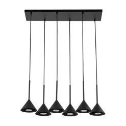 Sklep Kaja Duża lampa wisząca nad wyspę kuchenną TK 10306 CONO BLACK MINI | Kaja Best Sale
