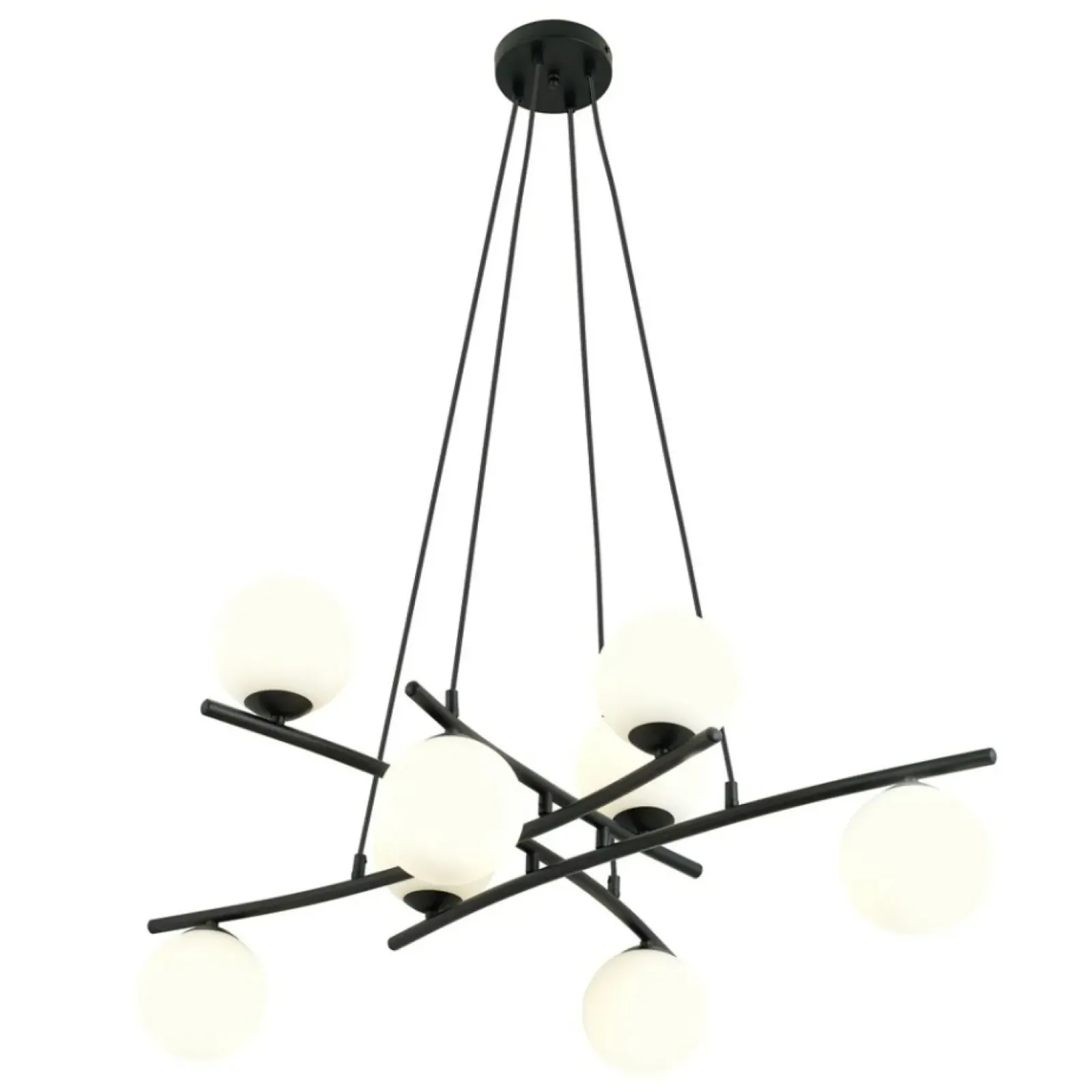 Sklep Kaja Duża lampa wisząca w stonowanych brawach 1201/8 z serii ESSA | Kaja czarny Shop