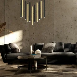 Sklep Kaja Duża lampa wisząca z kolorowymi tubami MLP8845 MONZA | Kaja Online