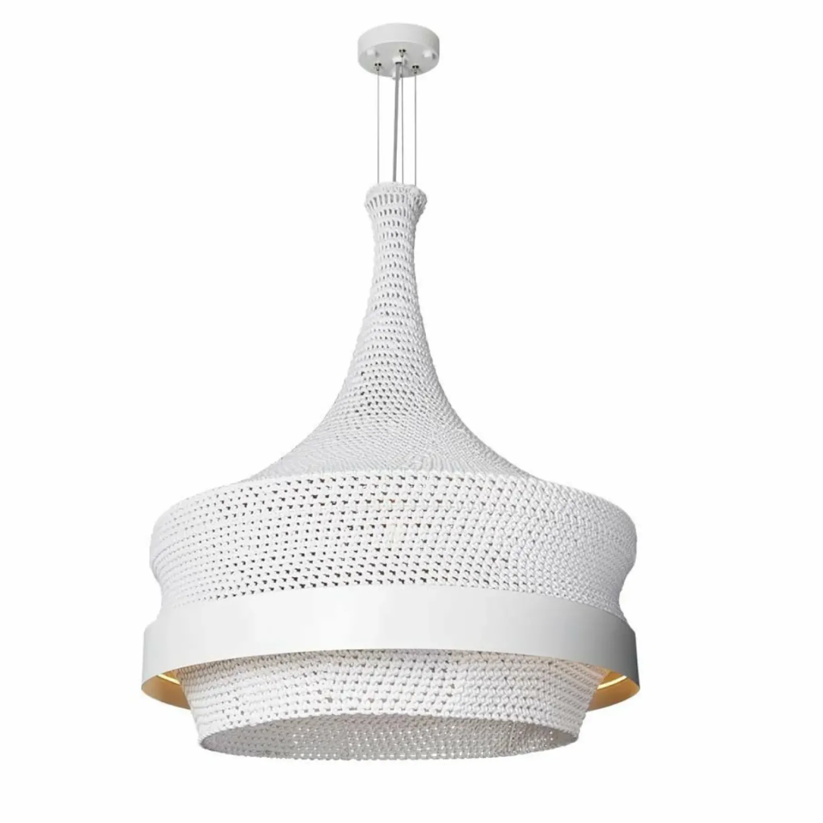 Sklep Kaja Duża, pleciona lampa wisząca w stylu boho ANT 5031 DOTA | Kaja Discount