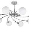 Sklep Kaja Duża, srebrna lampa sufitowa do salonu 38-03348 AGAPANT | Kaja Store