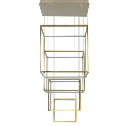 Sklep Kaja Długa lampa LED do wysokich pomieszczeń AZ3140 OPERA | Kaja złoty Shop