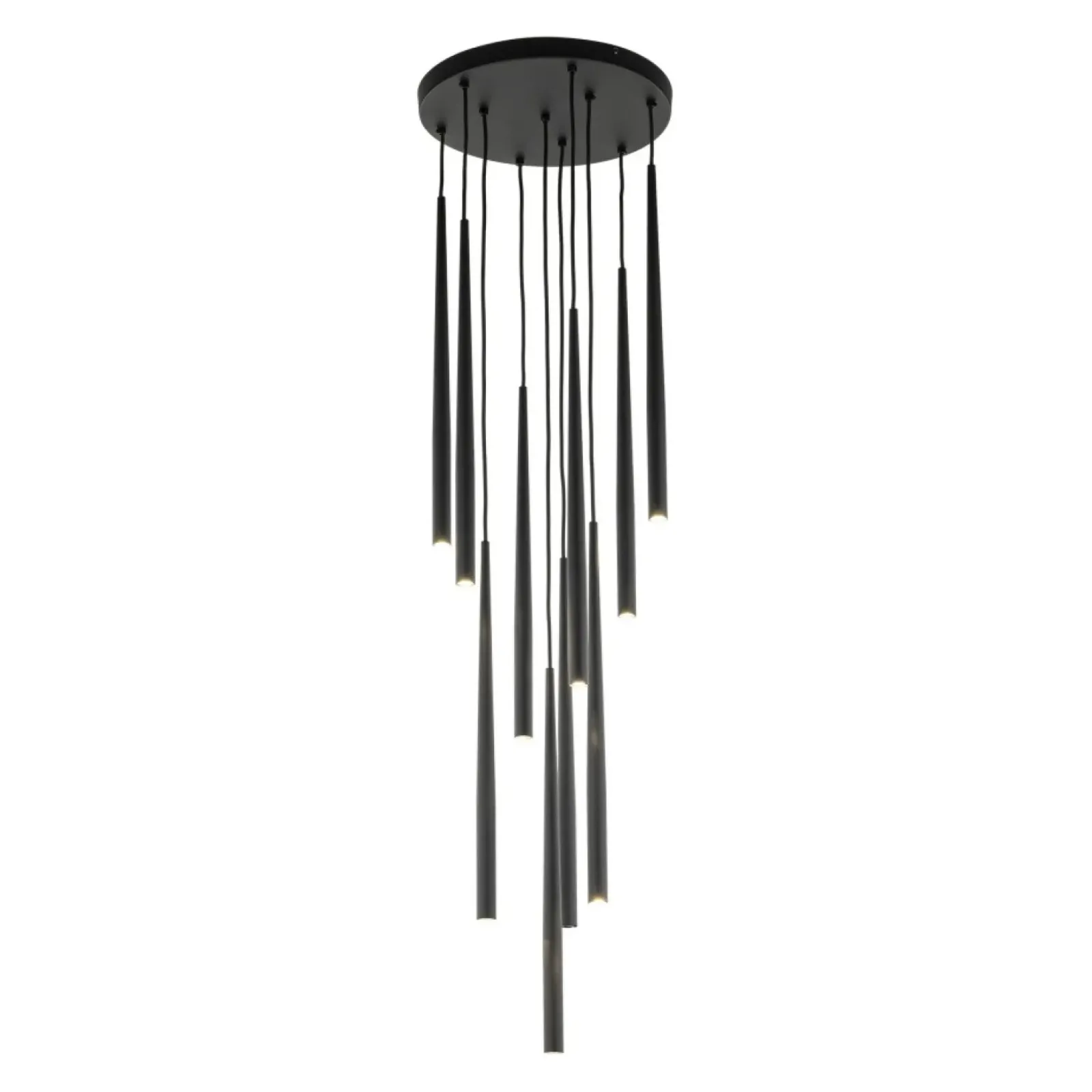 Sklep Kaja Długa lampa wisząca do wysokiego wnętrza TK 10114 PIANO BLACK | Kaja Fashion