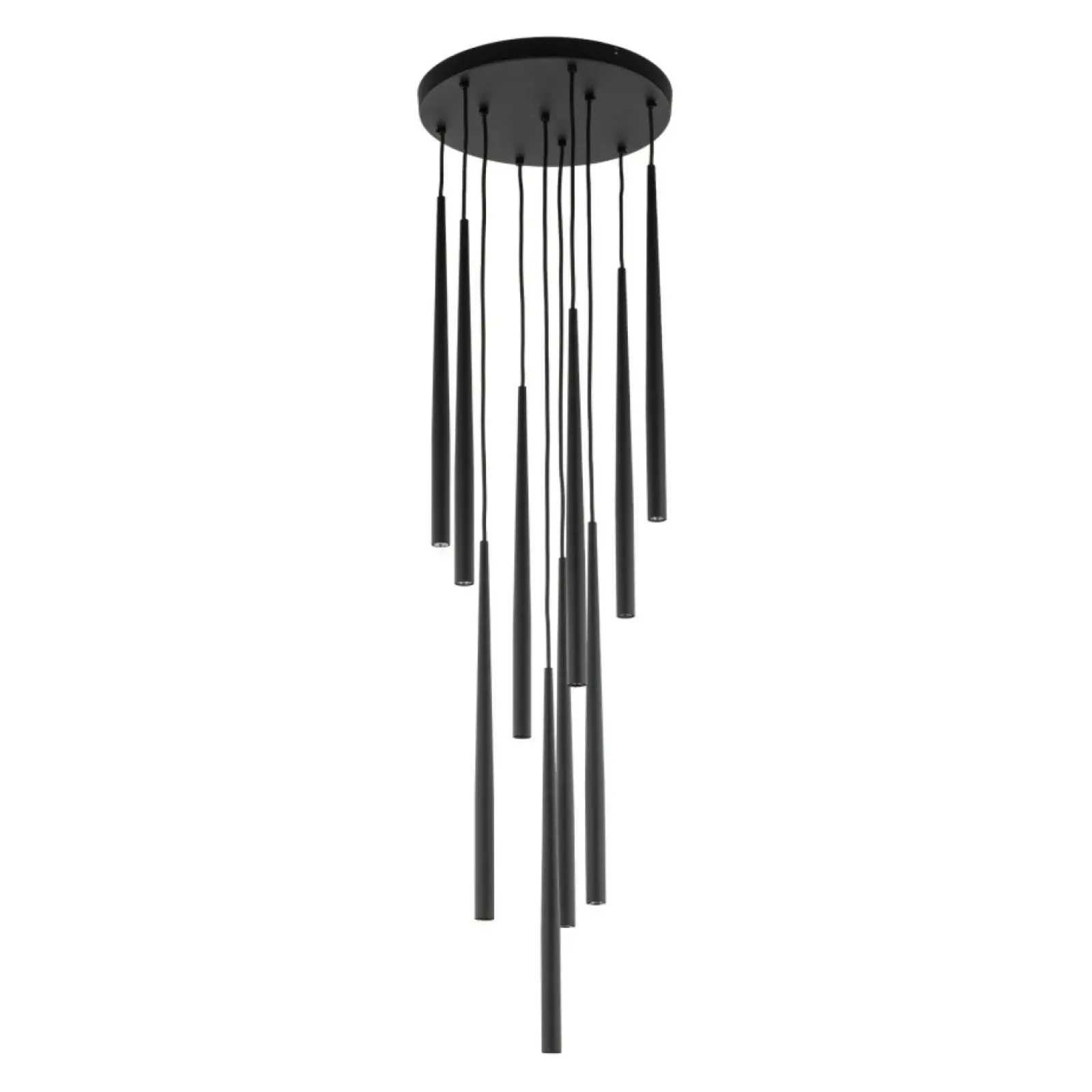 Sklep Kaja Długa lampa wisząca do wysokiego wnętrza TK 10114 PIANO BLACK | Kaja Fashion