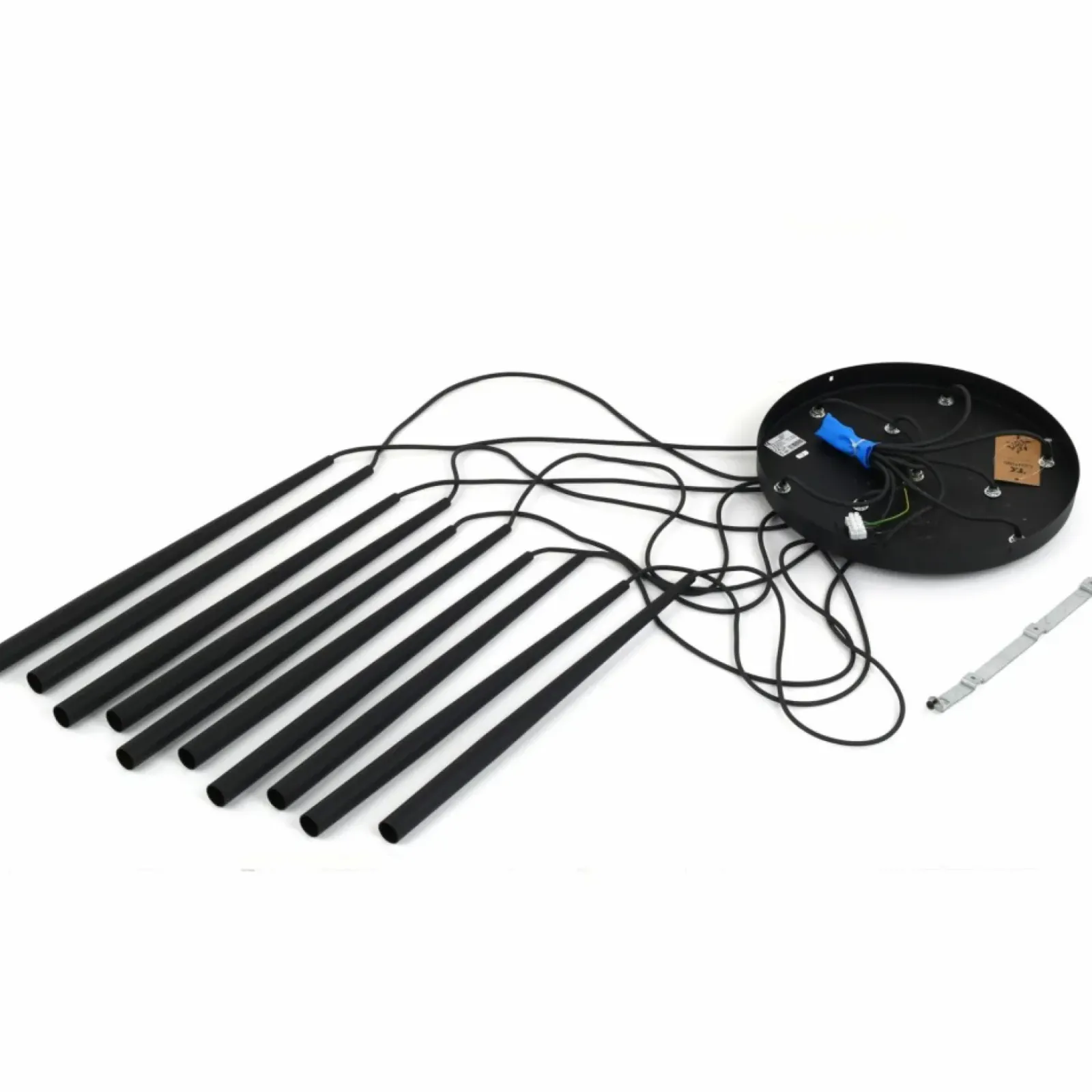 Sklep Kaja Długa lampa wisząca do wysokiego wnętrza TK 10114 PIANO BLACK | Kaja Fashion
