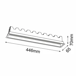 Sklep Kaja Długa lampa wpuszczana LED 30W 4000K ANT 3057 A-GLARE | Kaja* Oprawy Podtynkowe|Lampy Led