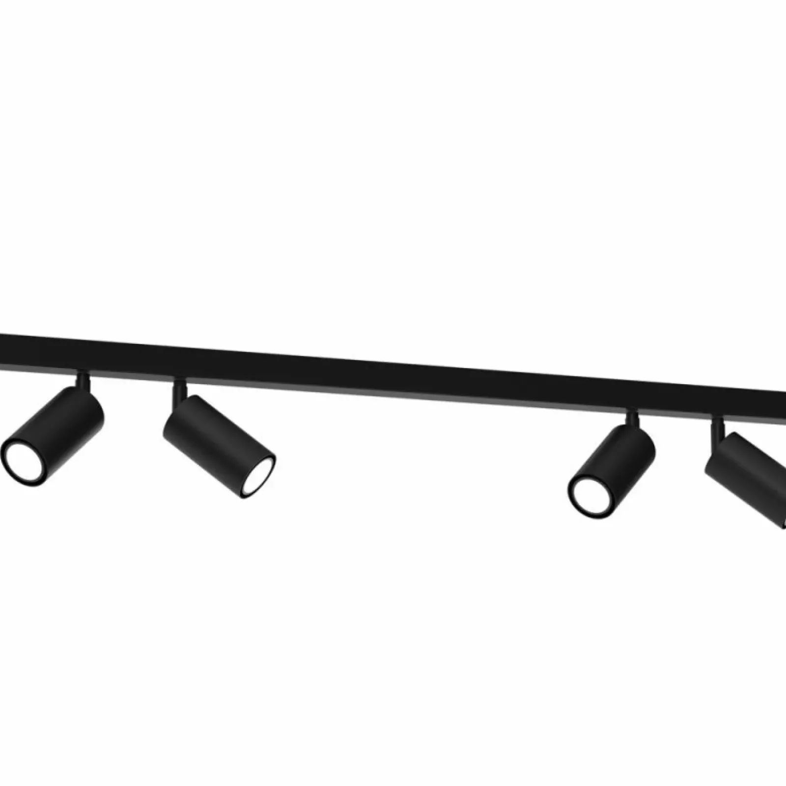 Sklep Kaja Długa listwa sufitowa z 4 reflektorami MLP8797 HUDSON BLACK | Kaja Best Sale