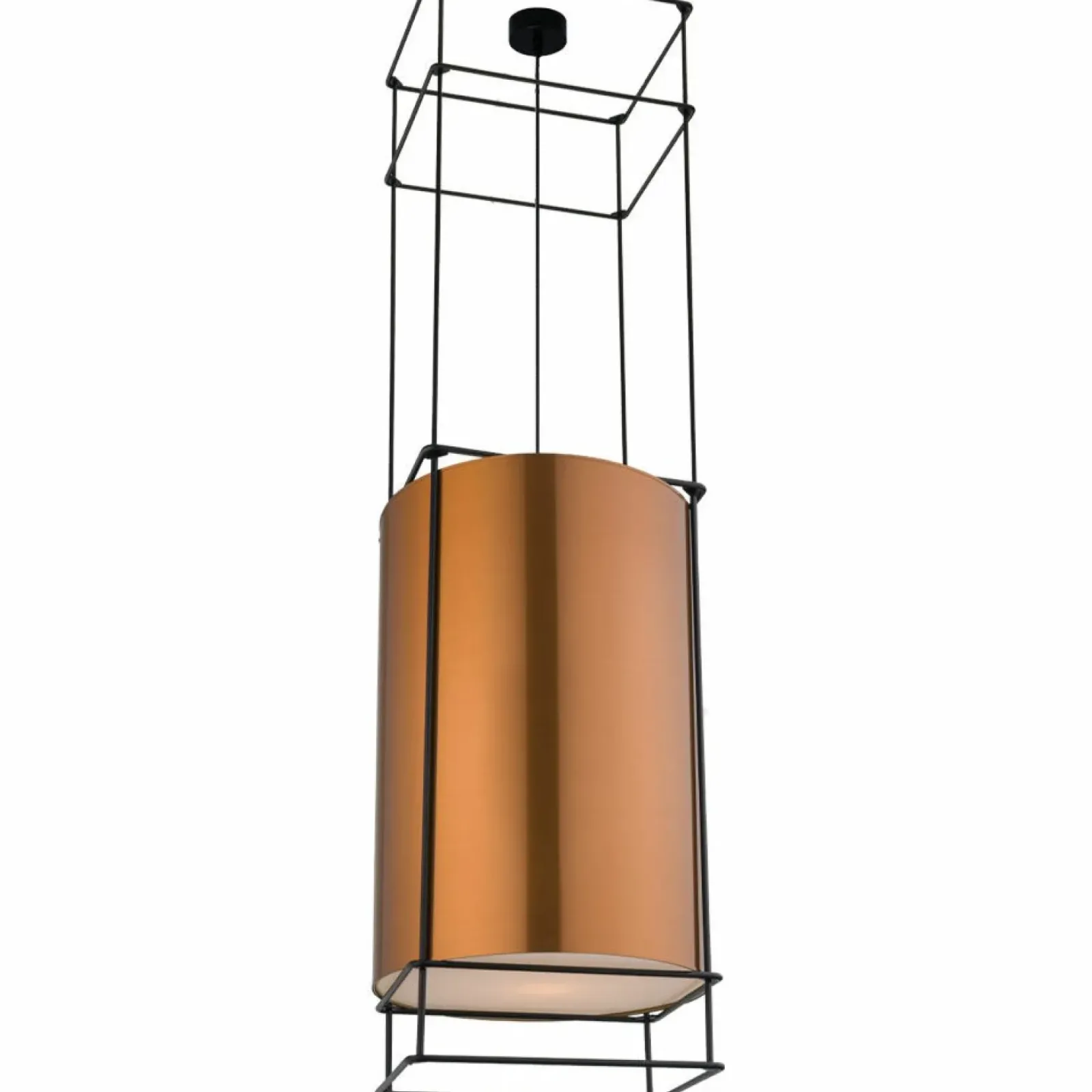 Sklep Kaja Długi, designerski zwis geometryczny - miedź 140cm ANT 9552 PAA | Kaja Hot