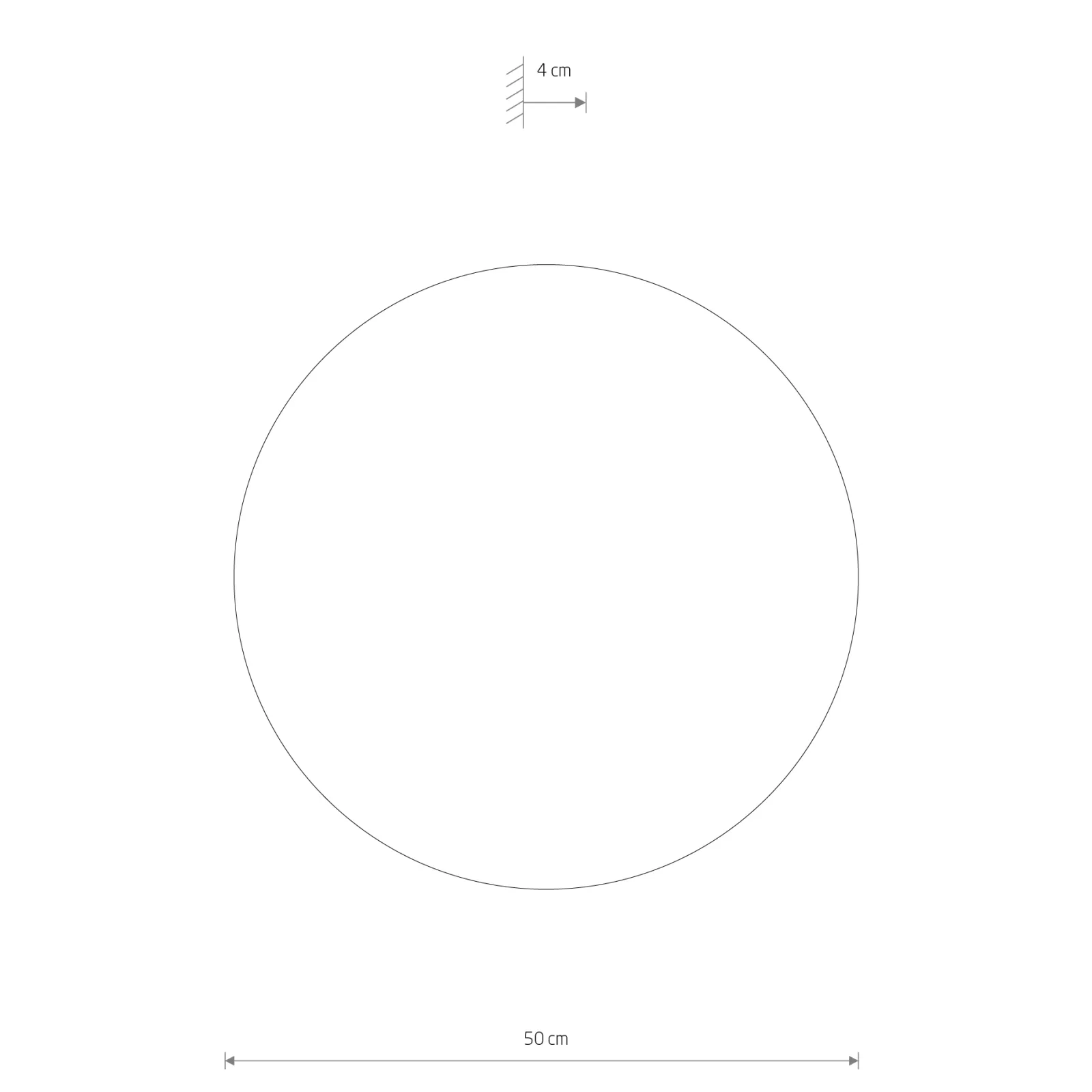 Sklep Kaja Duży kinkiet z drewna ⌀50cm 3000K 11292 RING TIMBER LED | Kaja* Lampy Led