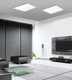 Sklep Kaja Duży kwadratowy plafon LED z pilotem 14532-16 z serii FLAT | Kaja biały Outlet