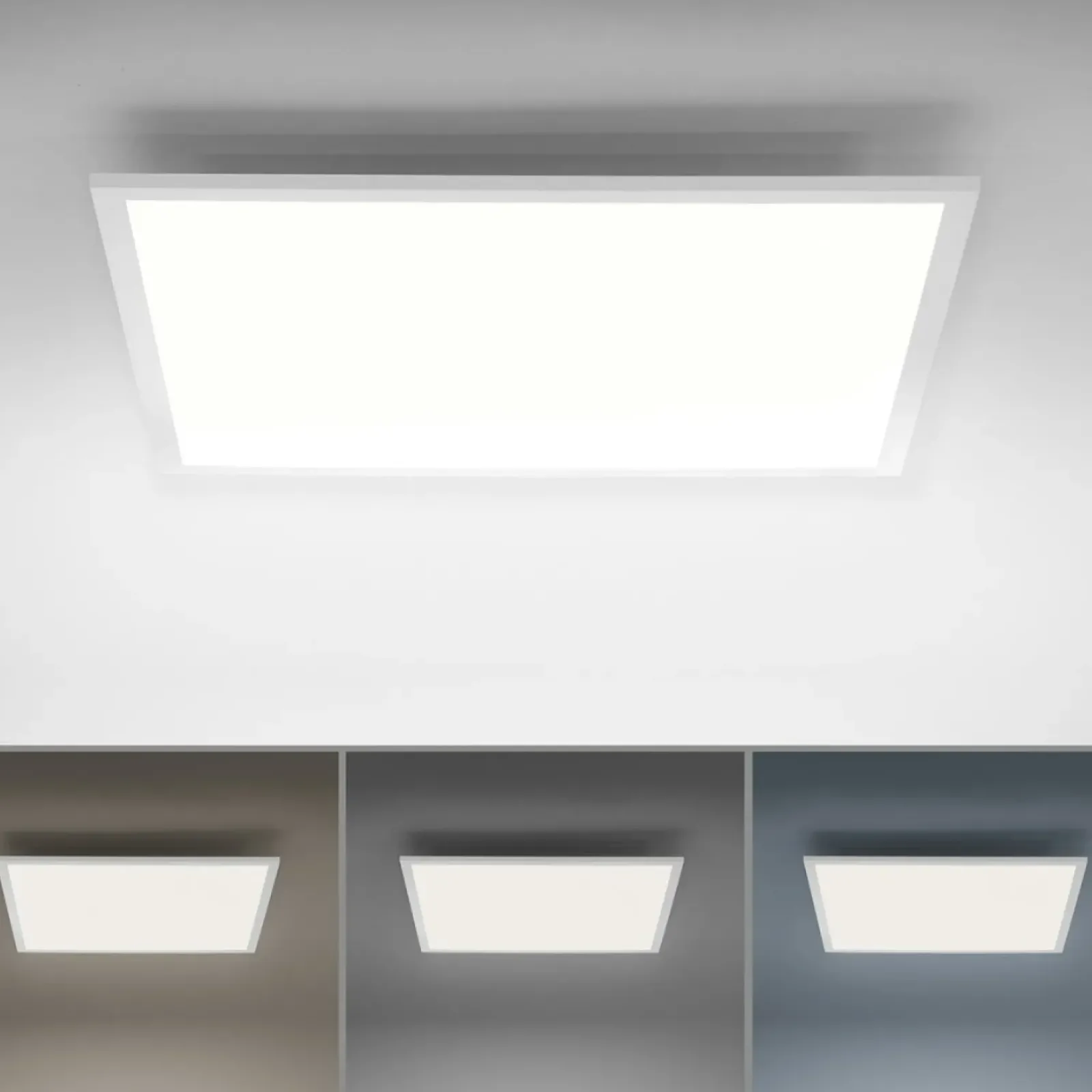 Sklep Kaja Duży kwadratowy plafon LED z pilotem 14532-16 z serii FLAT | Kaja biały Outlet