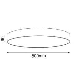 Sklep Kaja Duży plafon na żarówki E27 ⌀80cm ANT 1298 SENGO | Kaja Oświetlenie* Plafony Klasyczne|Plafony Nowoczesne