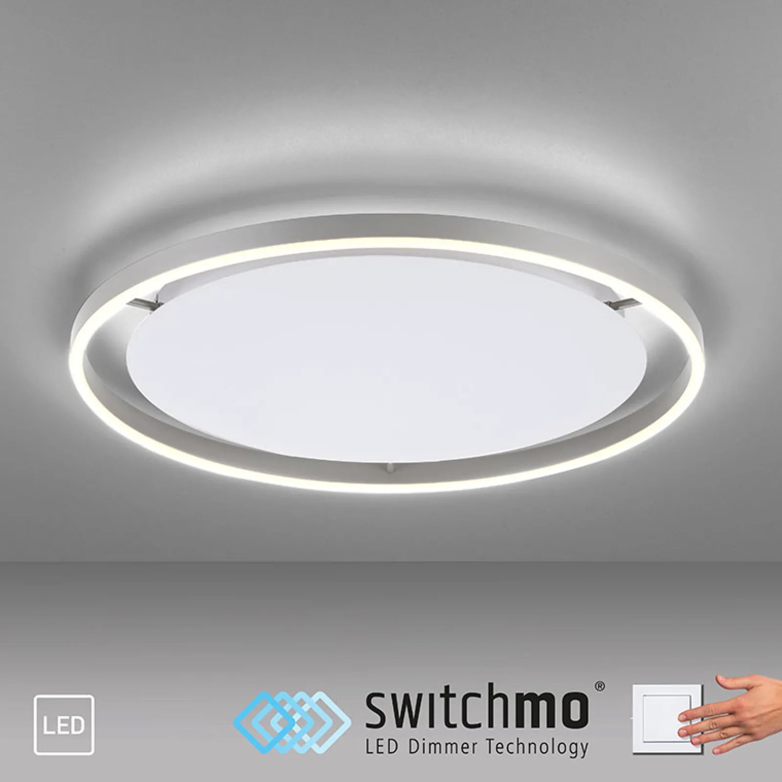Sklep Kaja Duży plafon z 3-stopniowym ściemniaczem 15392-95 z serii RITUS | Kaja* Plafony Nowoczesne|Lampy Led