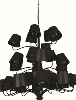 Sklep Kaja Duży żyrandol KP-07 z serii SIENA BLACK czarny Cheap