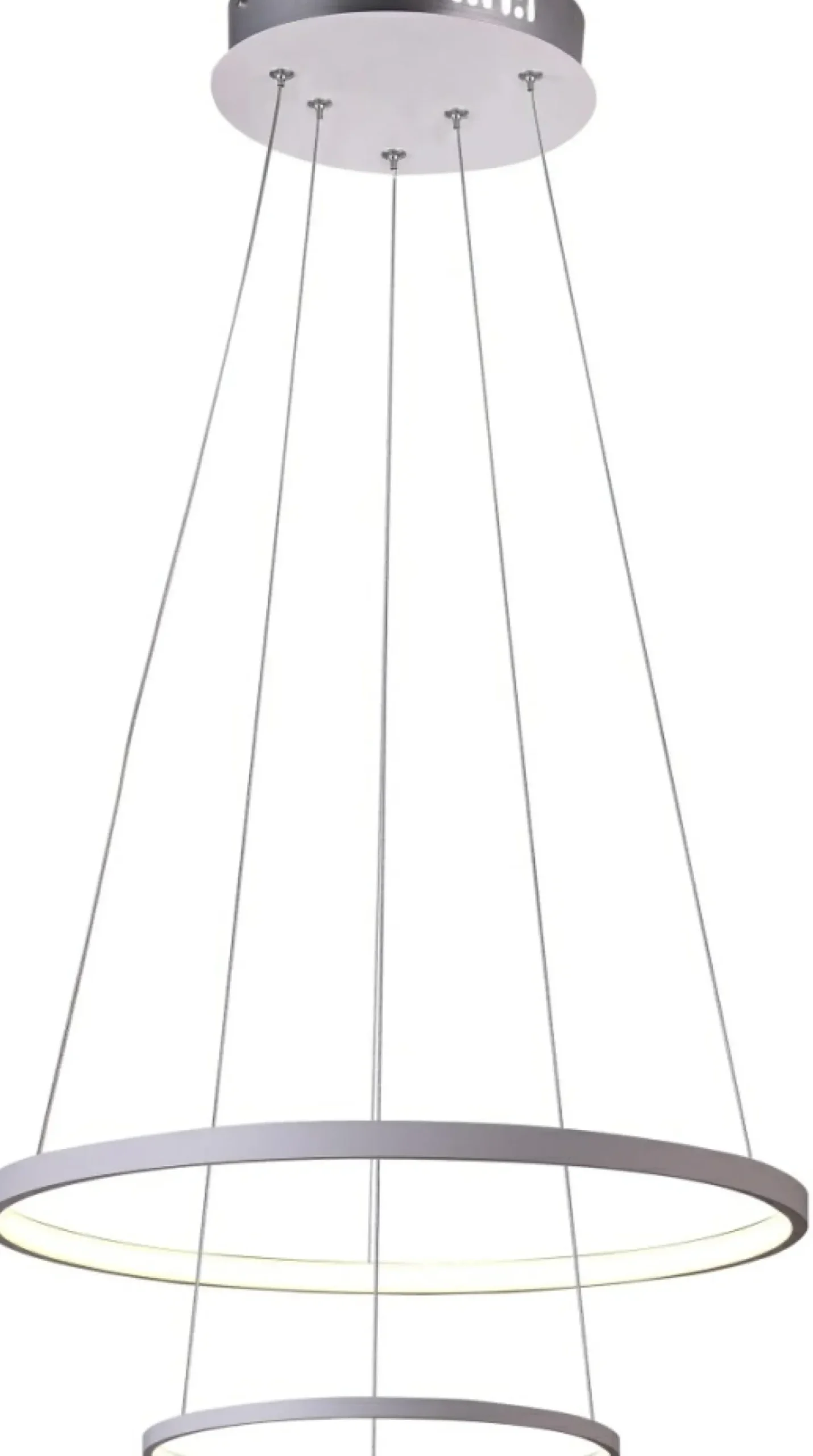Sklep Kaja Dwupoziomowa, ledowa lampa wisząca ⌀50cm 32-64752 LUNE | Kaja biały Fashion