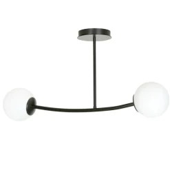 Sklep Kaja Dwupunktowa, czarno-biała lampa sufitowa 1024/2 HALLDOR | Kaja Outlet