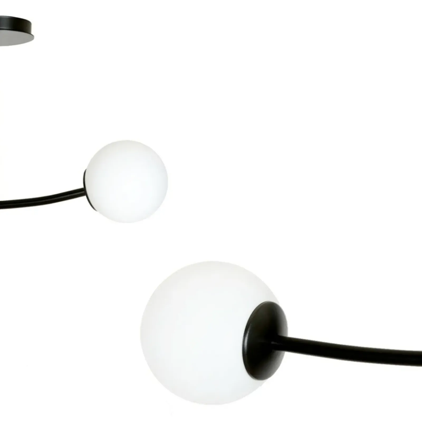 Sklep Kaja Dwupunktowa, czarno-biała lampa sufitowa 1024/2 HALLDOR | Kaja Outlet