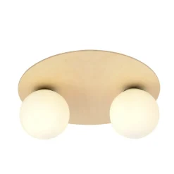Sklep Kaja Dwupunktowa, drewniana lampa sufitowa 1142/2B KENZO | Kaja Oświetlenie Store