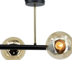 Sklep Kaja Dwupunktowa lampa sufitowa, ciepłe klosze 3010/2 BL TR OTIS | Kaja Clearance