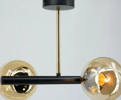 Sklep Kaja Dwupunktowa lampa sufitowa, ciepłe klosze 3010/2 BL TR OTIS | Kaja Clearance