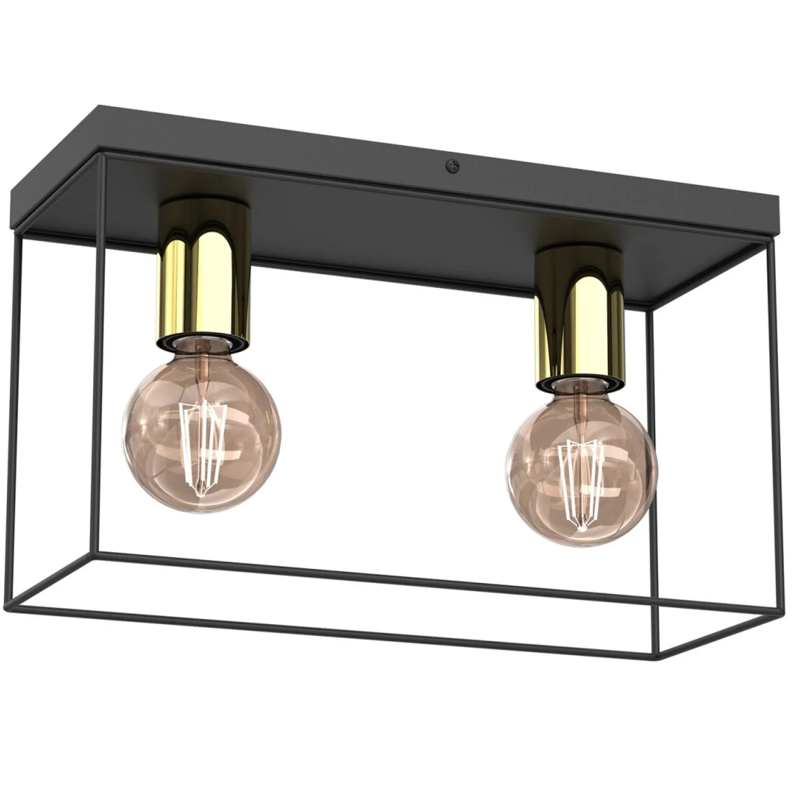 Sklep Kaja Dwupunktowa lampa sufitowa, druciany box LX 8110 HOMEN | Kaja* Plafony Nowoczesne