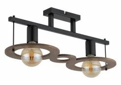 Sklep Kaja Dwupunktowa lampa sufitowa z dodatkiem drewna SIG 32487 z serii COFFEE Flash Sale