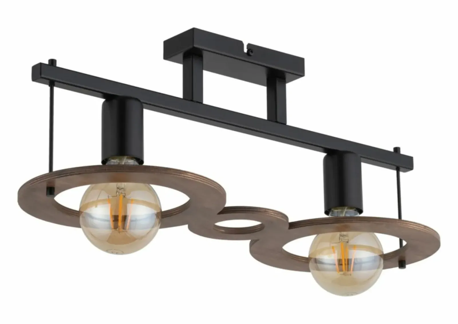 Sklep Kaja Dwupunktowa lampa sufitowa z dodatkiem drewna SIG 32487 z serii COFFEE Flash Sale
