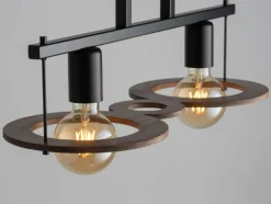 Sklep Kaja Dwupunktowa lampa sufitowa z dodatkiem drewna SIG 32487 z serii COFFEE Flash Sale