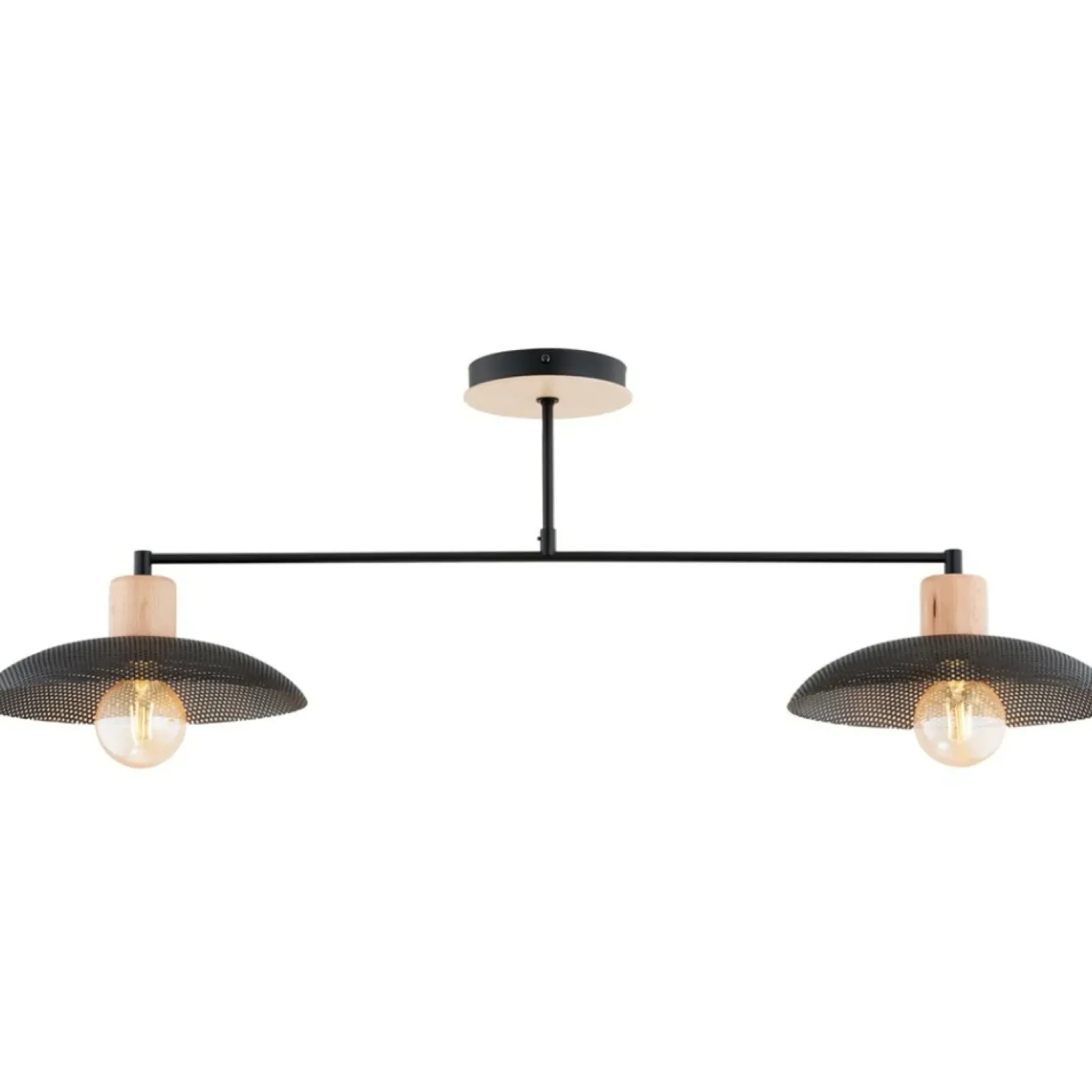 Sklep Kaja Dwupunktowa, metalowa lampa sufitowa 1318/2 KOBE | Kaja Oświetlenie czarny Cheap