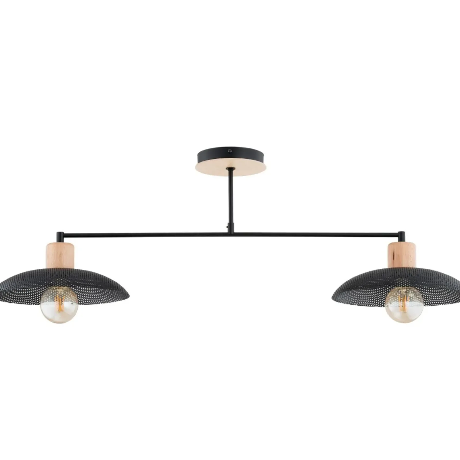 Sklep Kaja Dwupunktowa, metalowa lampa sufitowa 1318/2 KOBE | Kaja Oświetlenie czarny Cheap