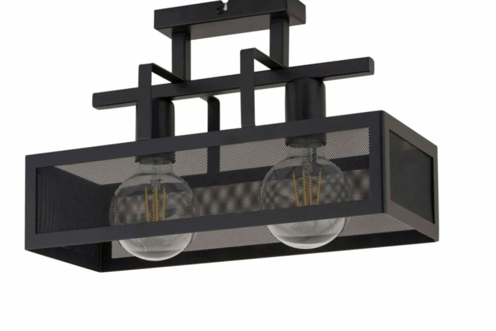 Sklep Kaja Dwupunktowa, metalowa lampa sufitowa SIG 32176 z serii ALBERT | Kaja czarny Hot