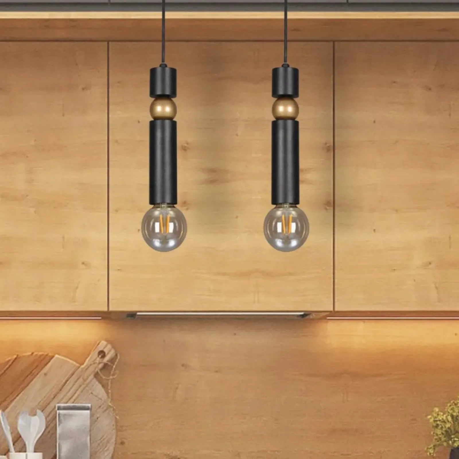 Sklep Kaja Dwupunktowa, minimalistyczna lampa wisząca K-4741 RIANO | Kaja Discount