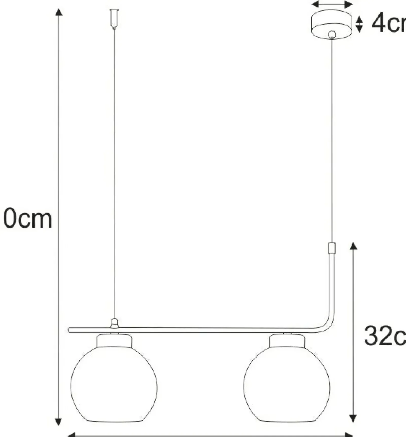 Sklep Kaja Dwupunktowa, nowoczesna lampa wisząca K-4880 TORVI | Kaja Oświetlenie Best Sale