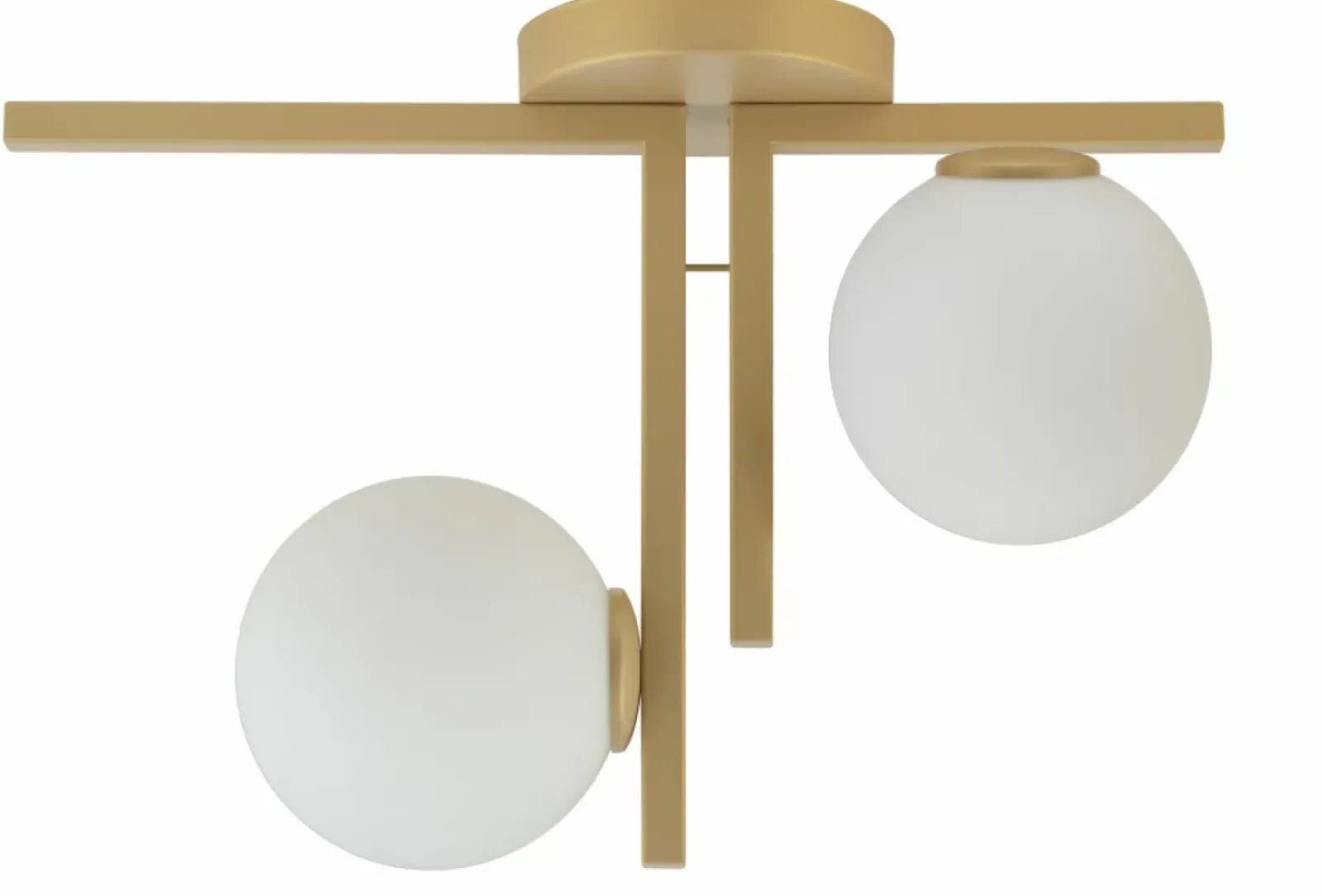 Sklep Kaja Dwupunktowa, złota lampa sufitowa z kloszami SIG 33337 z serii ANDY Fashion