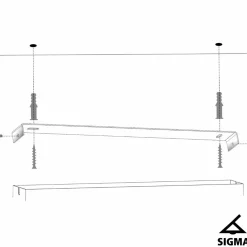 Sklep Kaja Dwupunktowy, druciany zwis nad blat w kuchni SIG 33452 FOBIA CZ/ZŁ Store