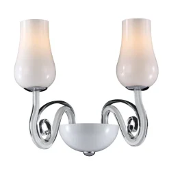 Sklep Kaja Dwuramienna, elegancka lampa ścienna MB10904-2A LYBRA | Kaja* Kinkiety Tradycyjne