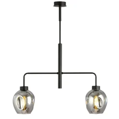 Sklep Kaja Dwuramienna lampa sufitowa z ciemnymi kloszami 1163/2 LUKKA | Kaja Store