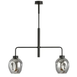 Sklep Kaja Dwuramienna lampa sufitowa z ciemnymi kloszami 1163/2 LUKKA | Kaja Store
